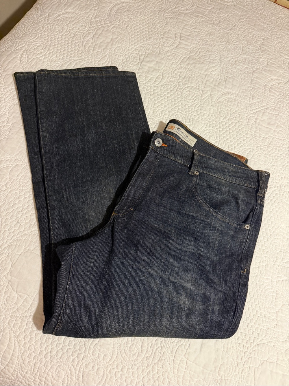 Lee Men's Modern Series Straight-Leg Straight Fit Blue Jeans L342